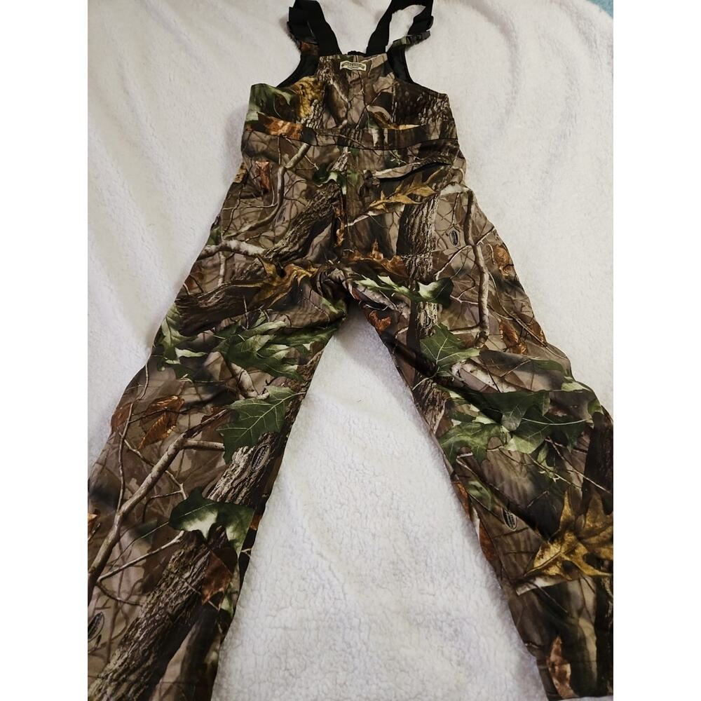 Field and Stream Youth Hunting Overalls Size Medium Insulated Real Tree Great - Picture 8 of 16